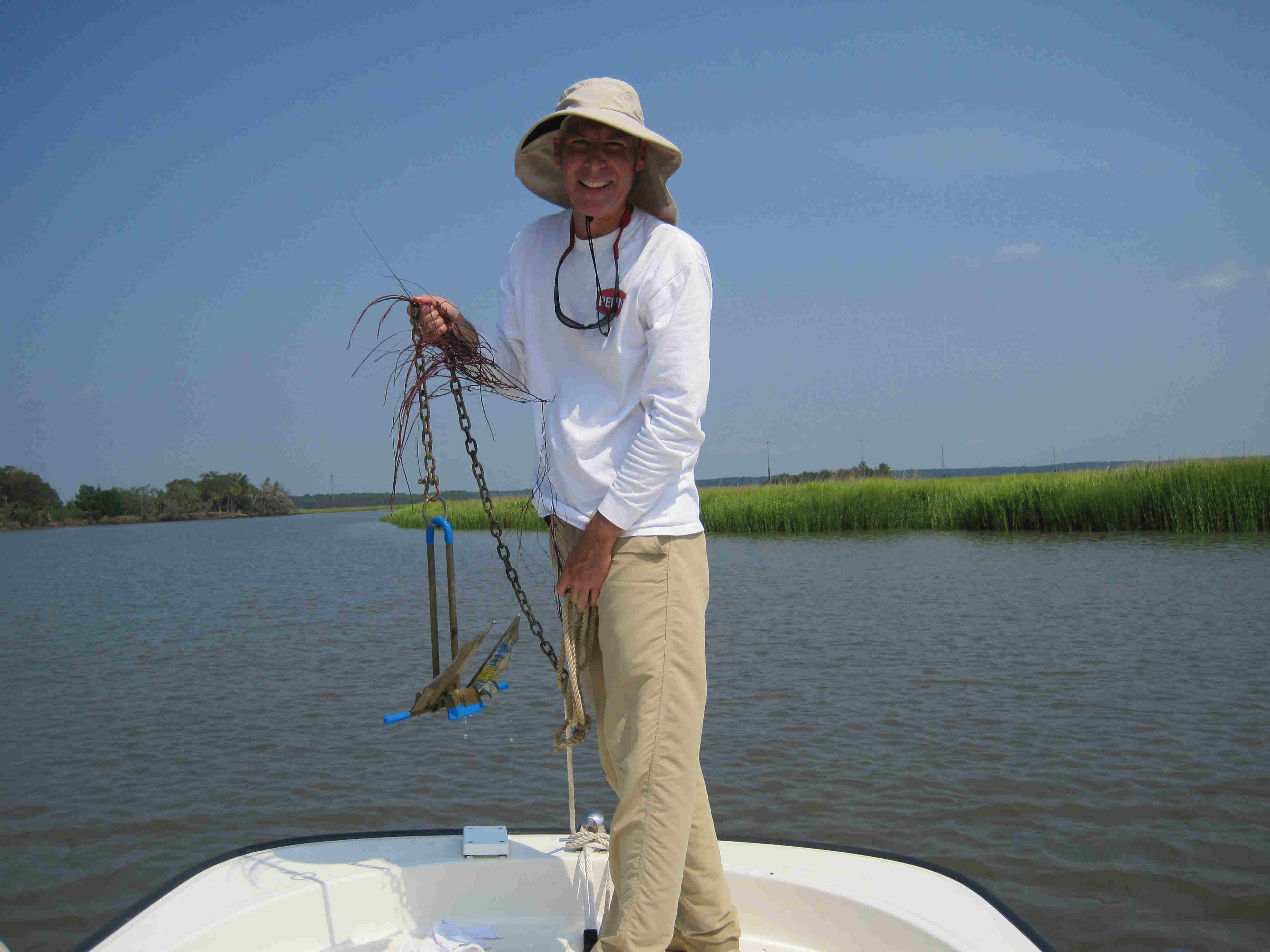 Fishing on board The Whaler, off Hilton Head Island, SC   August, 2011