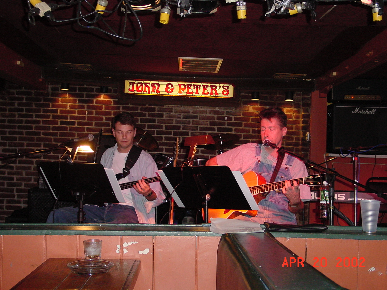 Not So Silent Bob with Mr. Vague at John and Peters, New Hope, PA, circa April 20, 2002